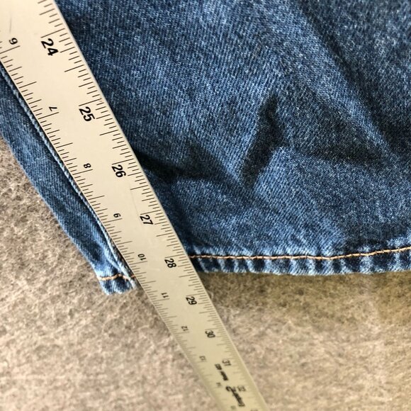 Old Navy Drapey High Rise Baggy Jeans Womens 4 Blue Cotton Wide Leg - Picture 8 of 10